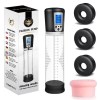 electric lcd penis pump enlargement vacuum dick extender men sex toy increase length enlarger male train erotic erection trainer 2
